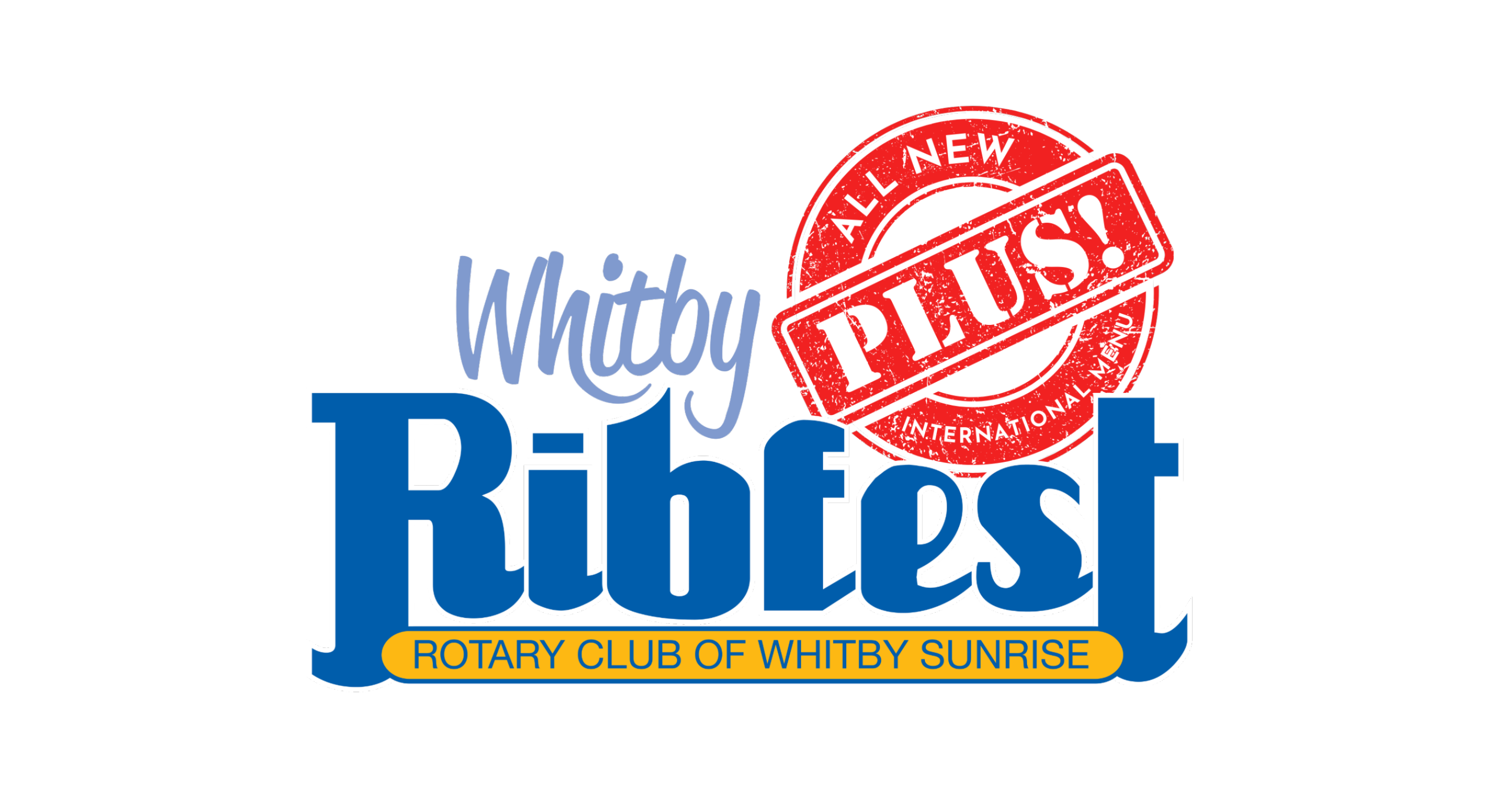 logo for Whitby Ribfest 2U presented by the Rotary Club of Whitby Sunrise